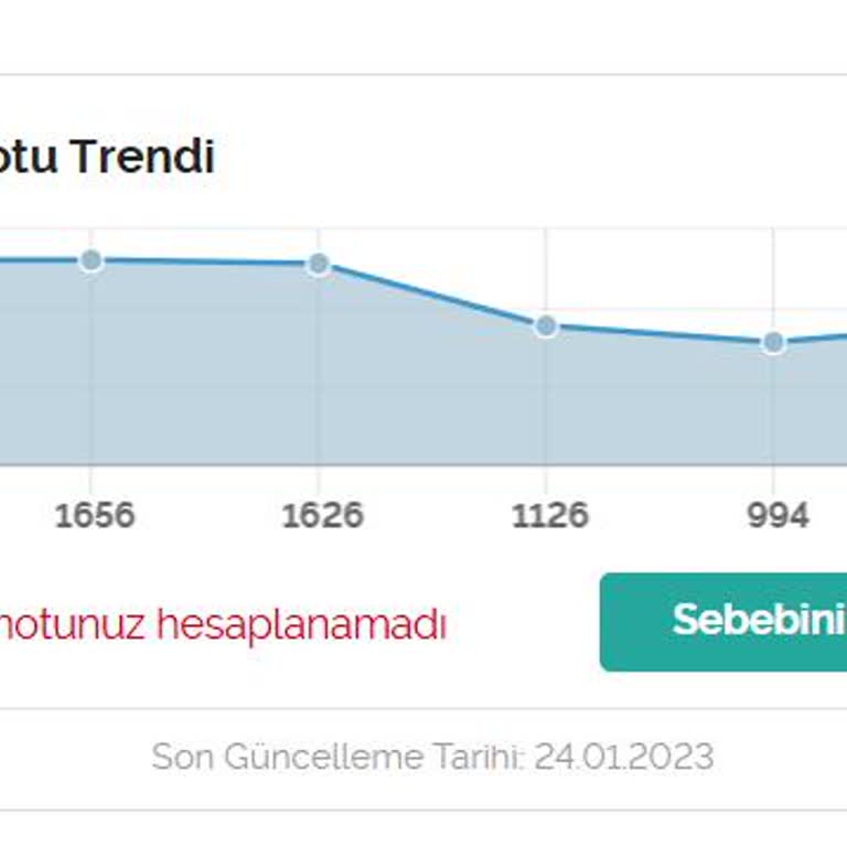 Kredi Notum Güncellenmediği İçin Araç Kiralayamıyorum