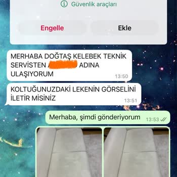 Neredeyse Hiç Kullanılmayan Koltuklarda Kendiliğinden Oluşan Lekeler Ve Garanti Dışı Bırakılması