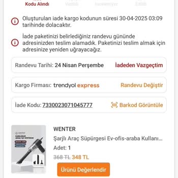 İade İçin Kargo Alımı Gerçekleşmiyor, Süre Dolmak Üzere