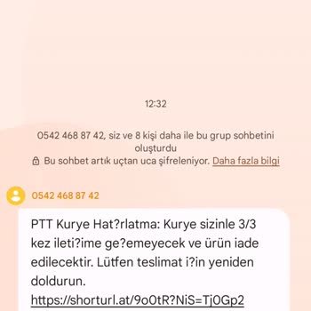 PTT Kargo Mesajları Ve Şüpheli Para Talebi