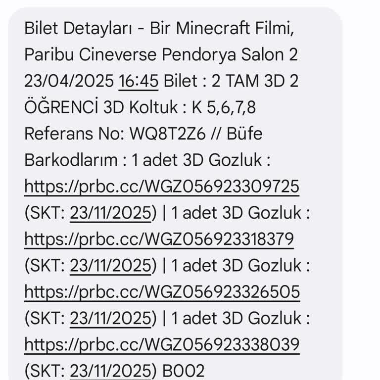 Sinema Bilet İadesi Yapılmadı, Müşteri Hizmetleri Yardımcı Olmadı