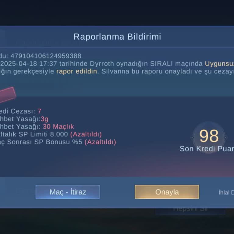 I Got an Unfair Chat Ban and Lost Credit Score in Mobile Legends for No Valid Reason