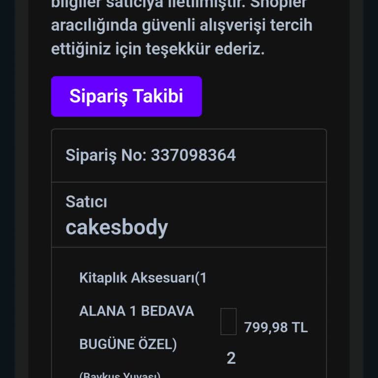 Satıcıya Ulaşılamıyor, Siparişim Hakkında Bilgi Alamıyorum