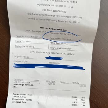 Mavi Jean'dan Aldığım Üründe Kısa Sürede Yaşadığım Kusurlar Ve Hayal Kırıklığı