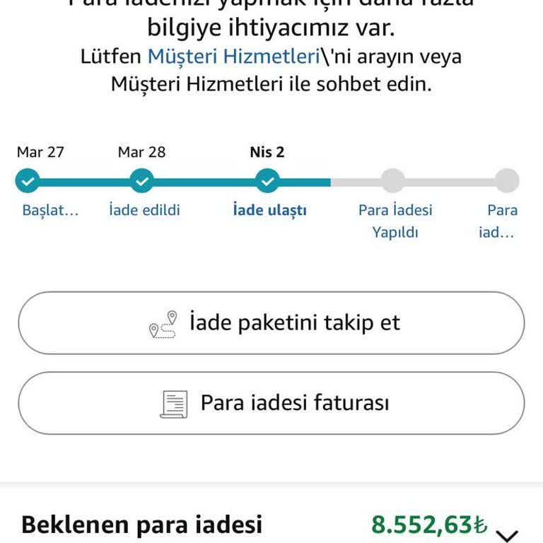 Amazon'dan Alınan Telefonun İadesi Ve İletişim Sorunu