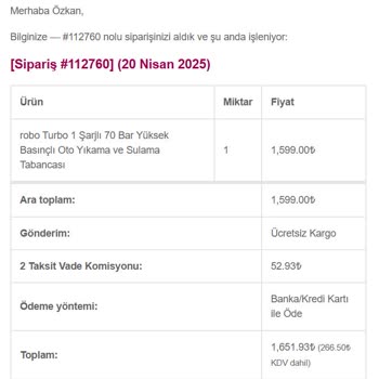 Stokta Olmayan Ürünün Satışa Sunulması Ve Siparişimin İptaliyle Yaşadığım Mağduriyet