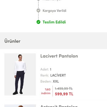 Siparişim Teslim Edilmeden İade Edildi, Bilgilendirme Yapılmadı