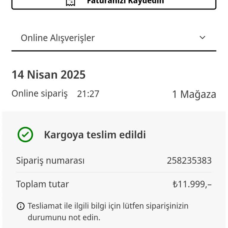 Faturama Ulaşamıyorum, Çözüm Sunulmuyor