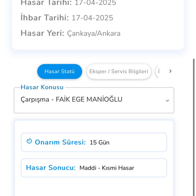 Kasko Parça Temini Gecikmesi Ve İkame Araç Süresinin Yetersizliği