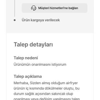Garanti Kapsamındaki Ürün İçin Ücret Talebi Ve Yetersiz Müşteri Hizmeti