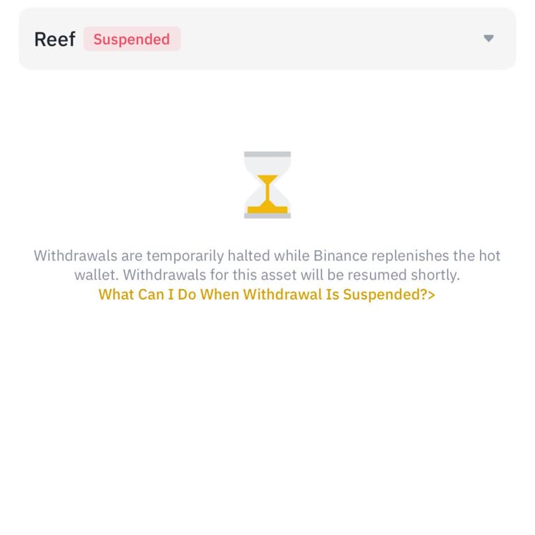 I Can’t Withdraw My Reef, Nem, and Bal Coins from Binance After Delisting