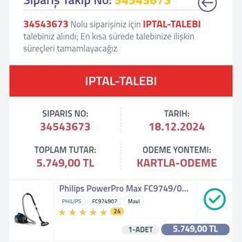 Exensmart.com | Exenmarket.com |'dan Aldığım Süpürge De Yok, Para İadesi De Yok