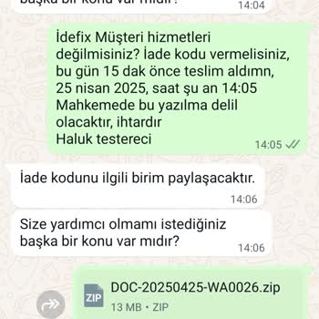 Aldığım Kamp Sehpası Kusurlu Çıktı, İade Sürecinde Ciddi Zorluk Yaşıyorum