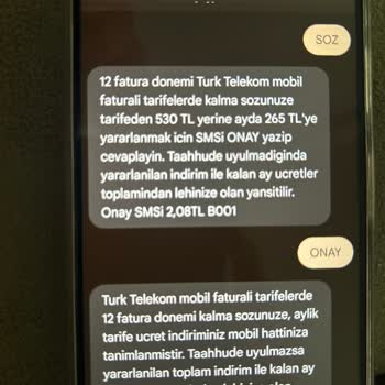 Tarife Bilgilendirmesi Ve Fatura Farkı Nedeniyle Mağduriyet