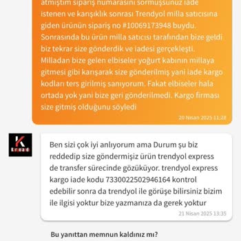 Yanlış İade Nedeniyle Elbisem Kayboldu, Trendyol'dan Çözüm Alamıyorum!