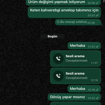 Sipariş İptali Ve Değişim Sürecinde Yaşanan İletişim Ve Sistem Sorunları