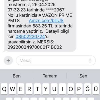 Bilgim Dışında Amazon Prime Harcaması Ve İade Talebi