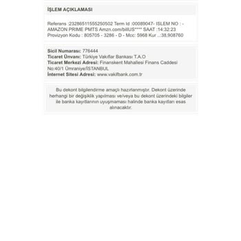 Bilgim Dışında Amazon Prime Harcaması Ve İade Talebi