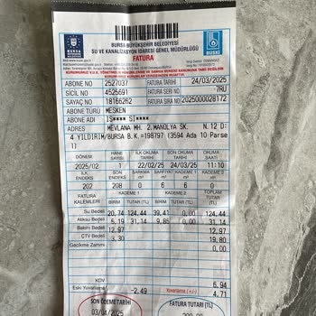 Su Faturasında Anormal Artış Ve Çözüm Beklentisi