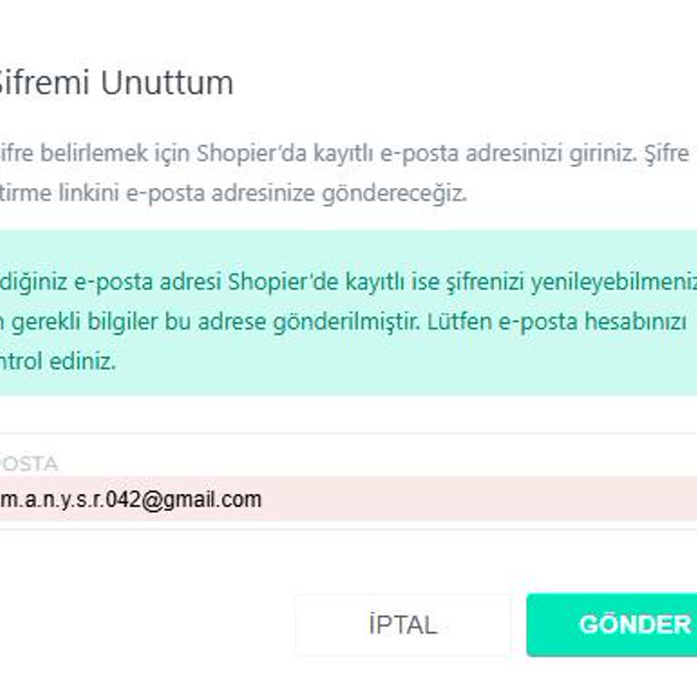 Şifre Sıfırlama Linki Gönderilmiyor, Hesabıma Giremiyorum