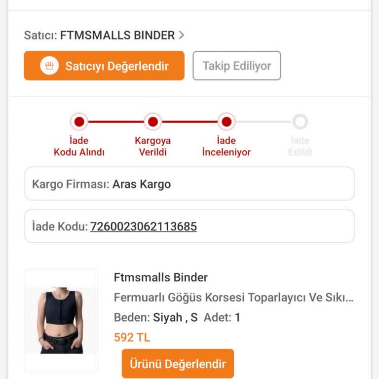 Trendyol'da İade Sorunu Ve Mağduriyet Yaşadık