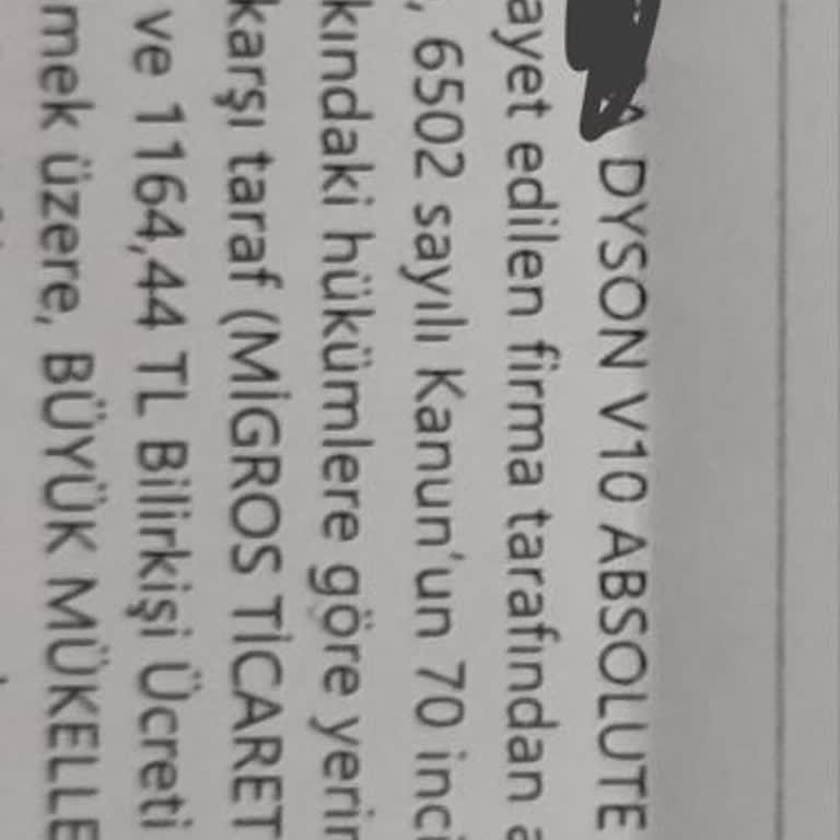 Tüketici Hakem Heyeti Kararına Rağmen Dyson Süpürge Değişimi Yapılmıyor