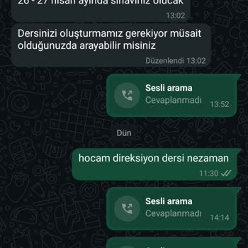 Sürücü Kursunun İletişimsizliği Ve Yanıltıcı Bilgi Verilmesi