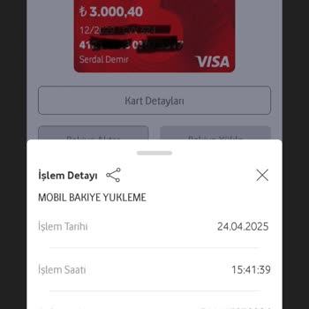 Vodafone Pay Kartıma Konulan Bloke Nedeniyle Parama Ulaşamıyorum