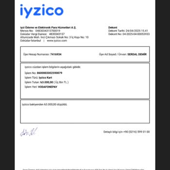 Vodafone Pay Kartıma Konulan Bloke Nedeniyle Parama Ulaşamıyorum