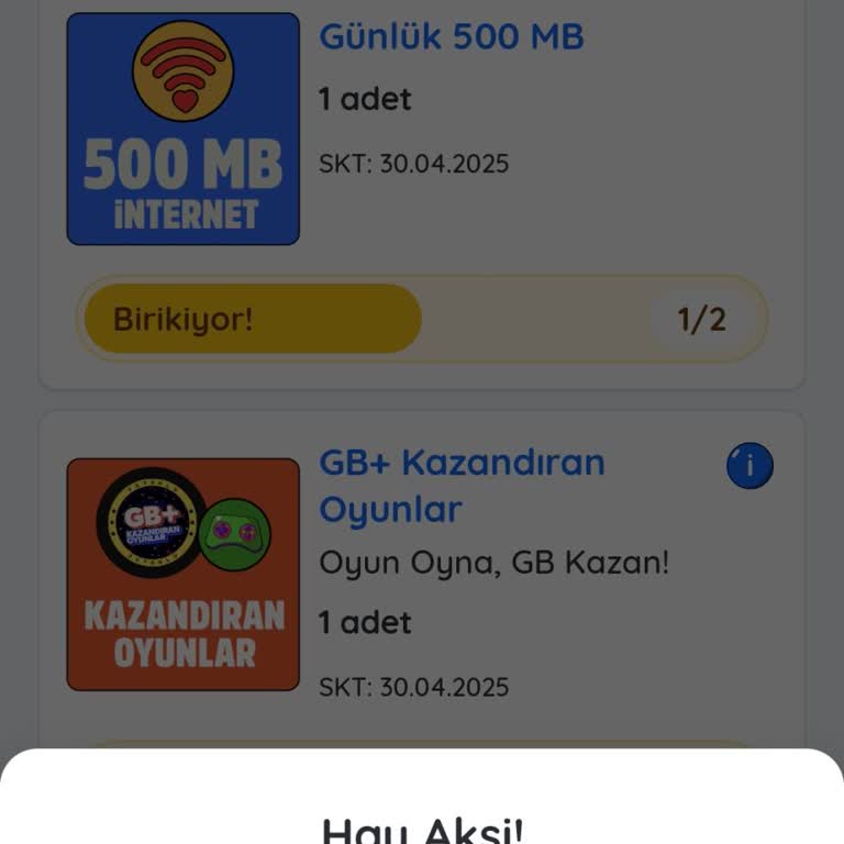 Kazandirio Uygulamasında Şifre Girişi Sonrası Hata Alıyorum