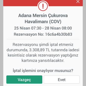 Obilet Uygulamasında İptal Ettiğim Rezervasyon Geçerli Görünüyor Müşteri Hizmetlerine Ulaşamıyorum