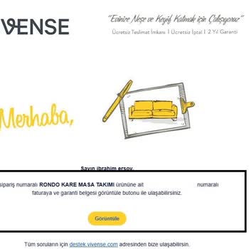 Vivense'den Aldığım Mutfak Masa Takımında Renk Ve Hizmet Problemi