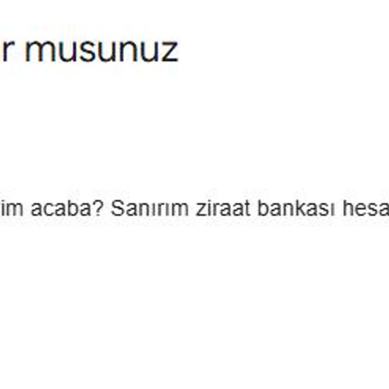Kapanan Hesabım Ve Param İçin Günlerdir Dönüş Alamıyorum