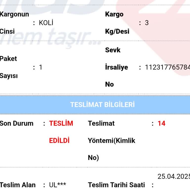 Siparişlerim Teslim Edilmediği Halde Teslim Edilmiş Görünüyor