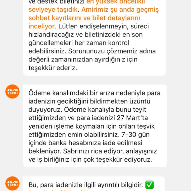 45 Gündür Yapılmayan Para İadesi Ve Sürekli Oyalama