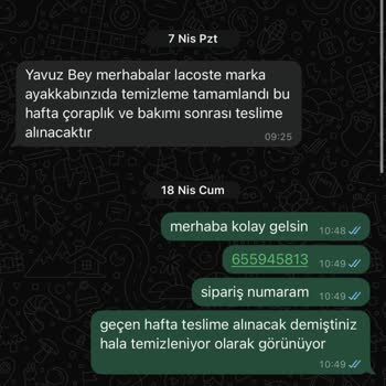 Ayakkabı Tamir Sürecinde Sürekli Gecikme Ve İletişim Sorunu
