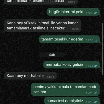 Ayakkabı Tamir Sürecinde Sürekli Gecikme Ve İletişim Sorunu