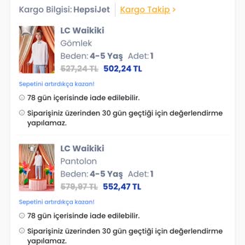 23 Nisan Koleksiyonundan Alınan Pantolon 2 Saatte Tiftiklendi