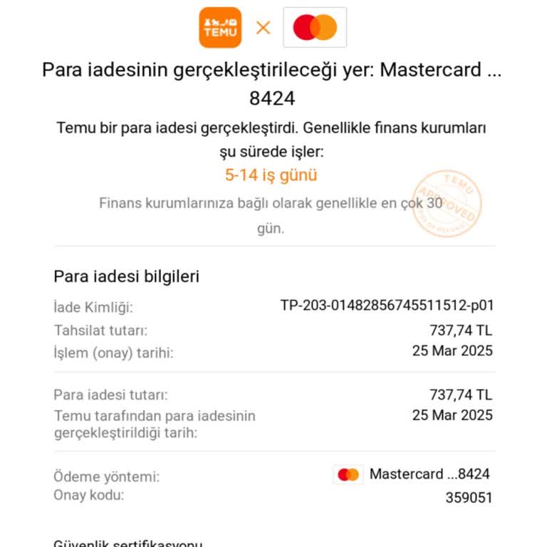 Temu'dan Sipariş Ettiğim Ürün Eksik Ve Yanıltıcı Geldi, İade Talebim Sonuçsuz Kaldı