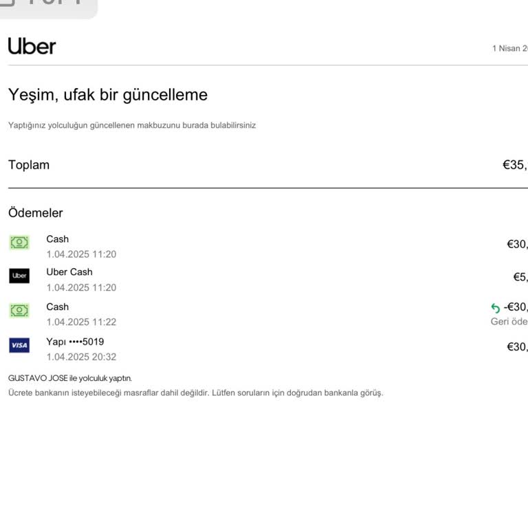 Çift Ödeme Alındı, Geri Ödeme Yapılmadı