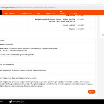 Siparişim Gönderilmedi, Para İadesi Yapılmadı