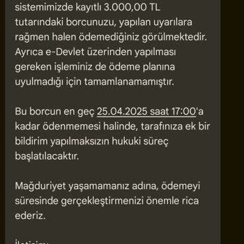 Islak İmzam Olmadan Adıma İşlem Yapılmasından Ve Haksız Ödeme Taleplerinden Endişeliyim