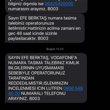 Numara Taşıma Talebim Kimlik Uyuşmazlığı Nedeniyle Reddedildi, Destek Alamıyorum