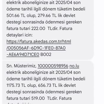 Elektrik Faturasında Anormal Artış Ve Yetersiz Bilgilendirme