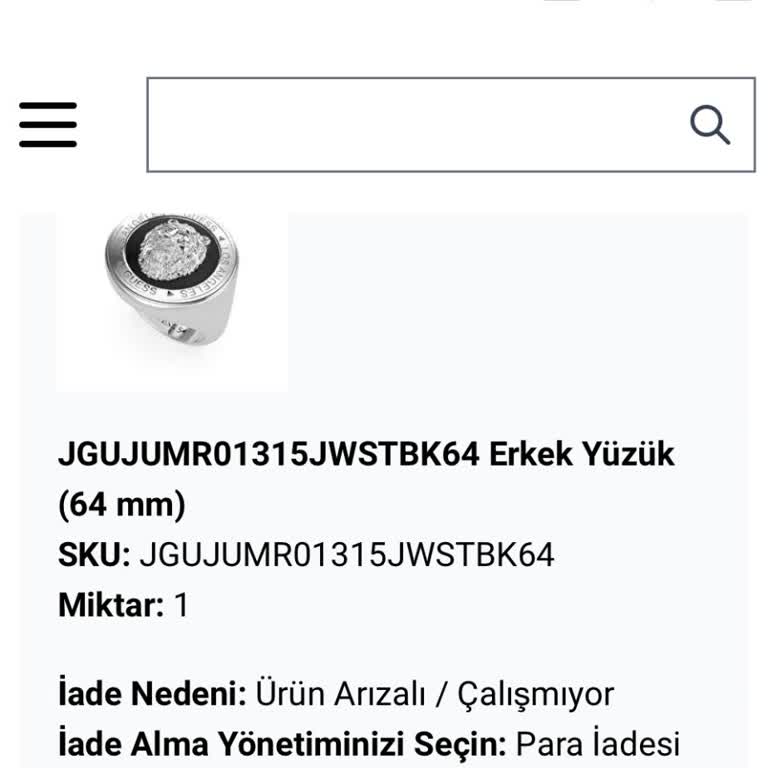 Saat & Saat Guess Marka Yüzüğümün Arızası Ve İade Sürecinde Yaşadıklarım!