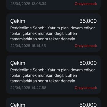 Yanılttılar Paramı Çekemiyorum