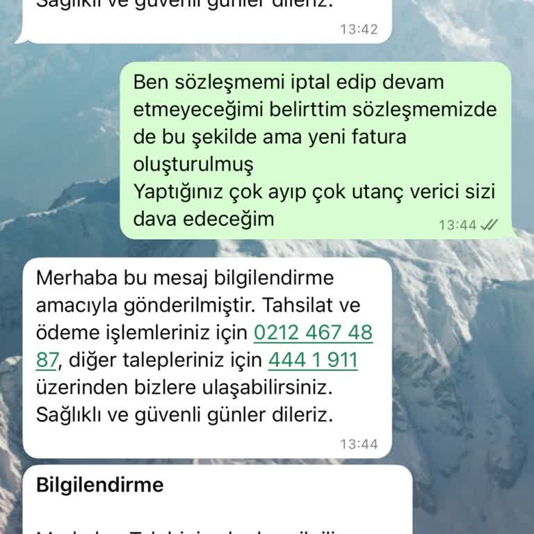 Sözleşme İptali Taleplerim Dikkate Alınmıyor, Haksız Fatura Kesiliyor