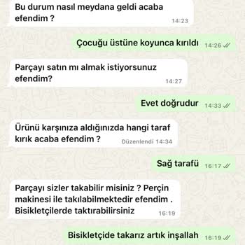 Garanti Süresinde Kırılan Parça Ve Yetersiz Müşteri Desteği