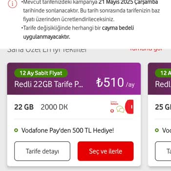 Vodafone Tarifelerinde Mevcut Ve Yeni Müşterilere Fiyat Adaletsizliği