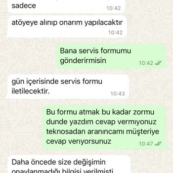 Yetkili Serviste Yaşanan İletişim Ve Çözüm Eksikliği